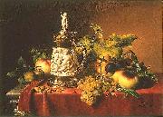 Johann Wilhelm Preyer Dessertfruchte mit Elfenbeinhumpen oil painting artist